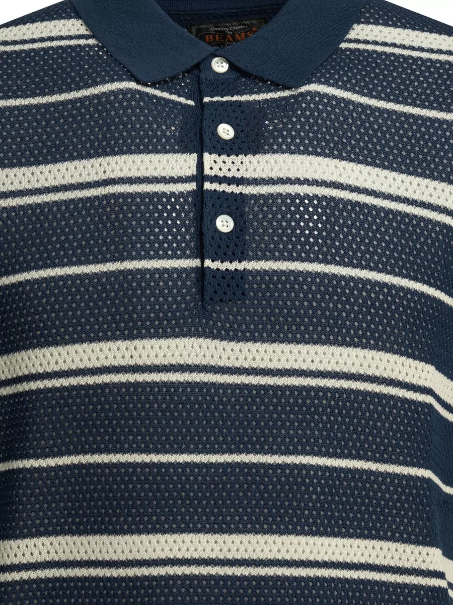 Beams Plus Striped Polo Shirt