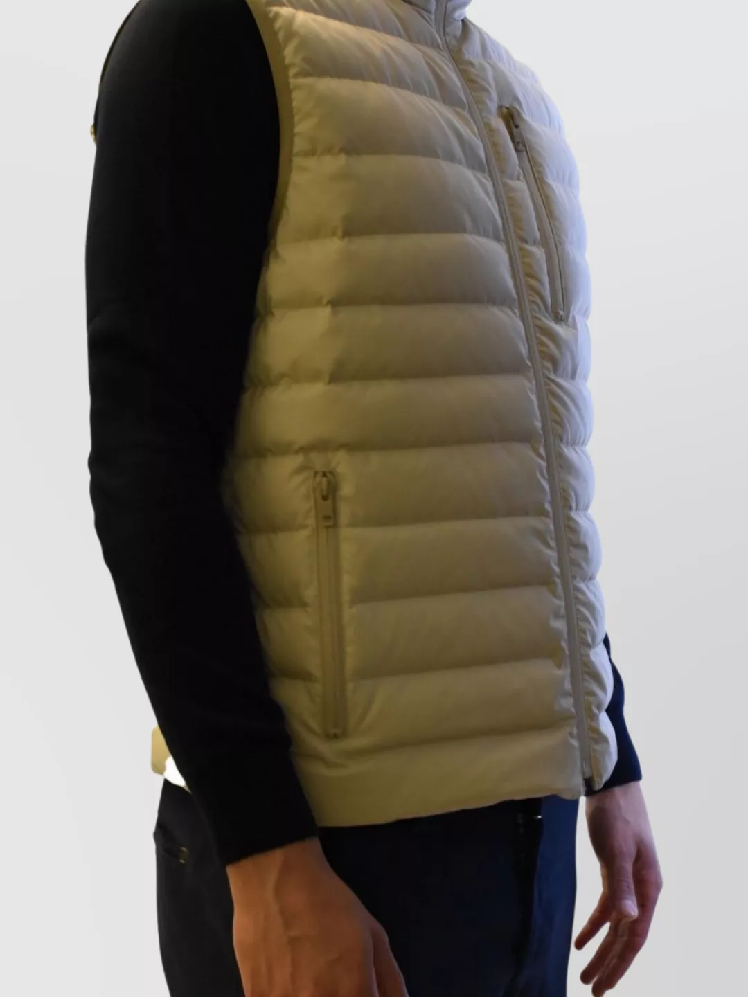 Fay Quilted Sleeveless High Collar Jackets