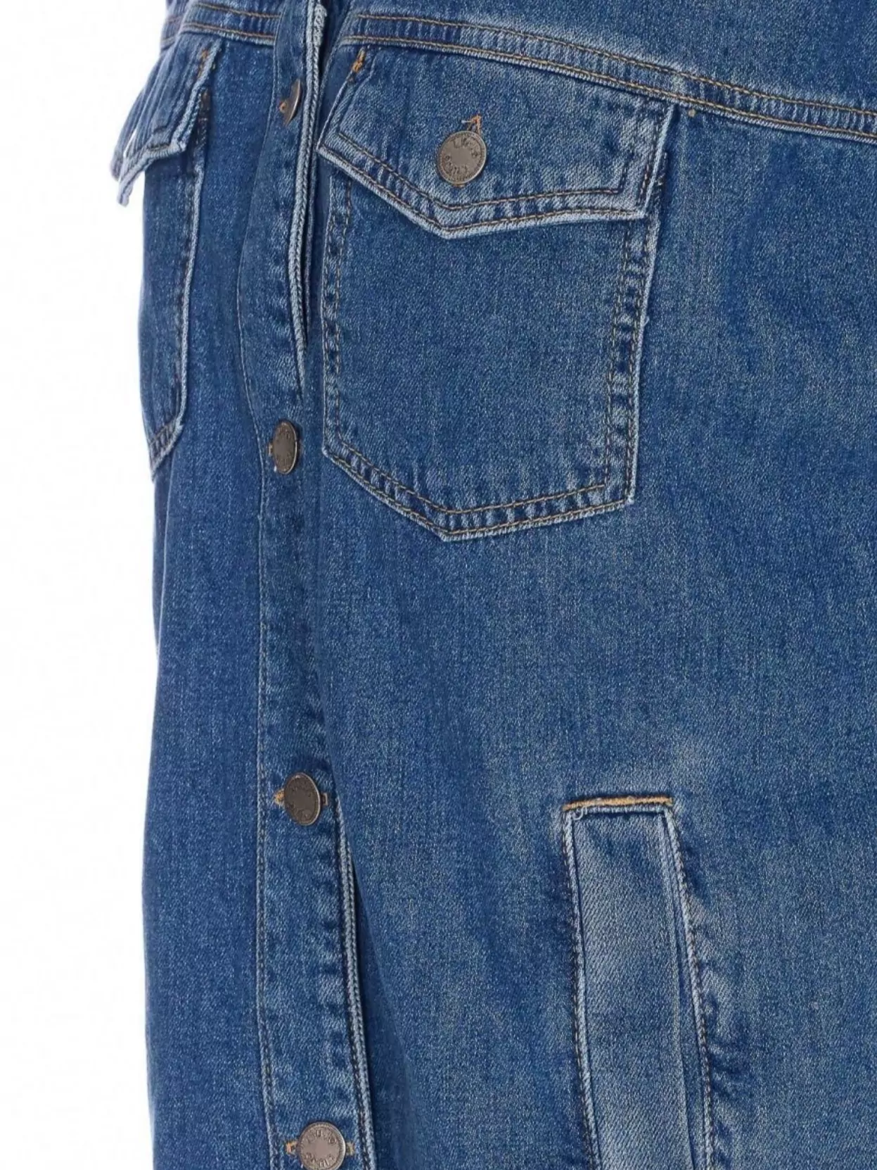 Liu •jo Denim Jacket With Chest And Side Pockets