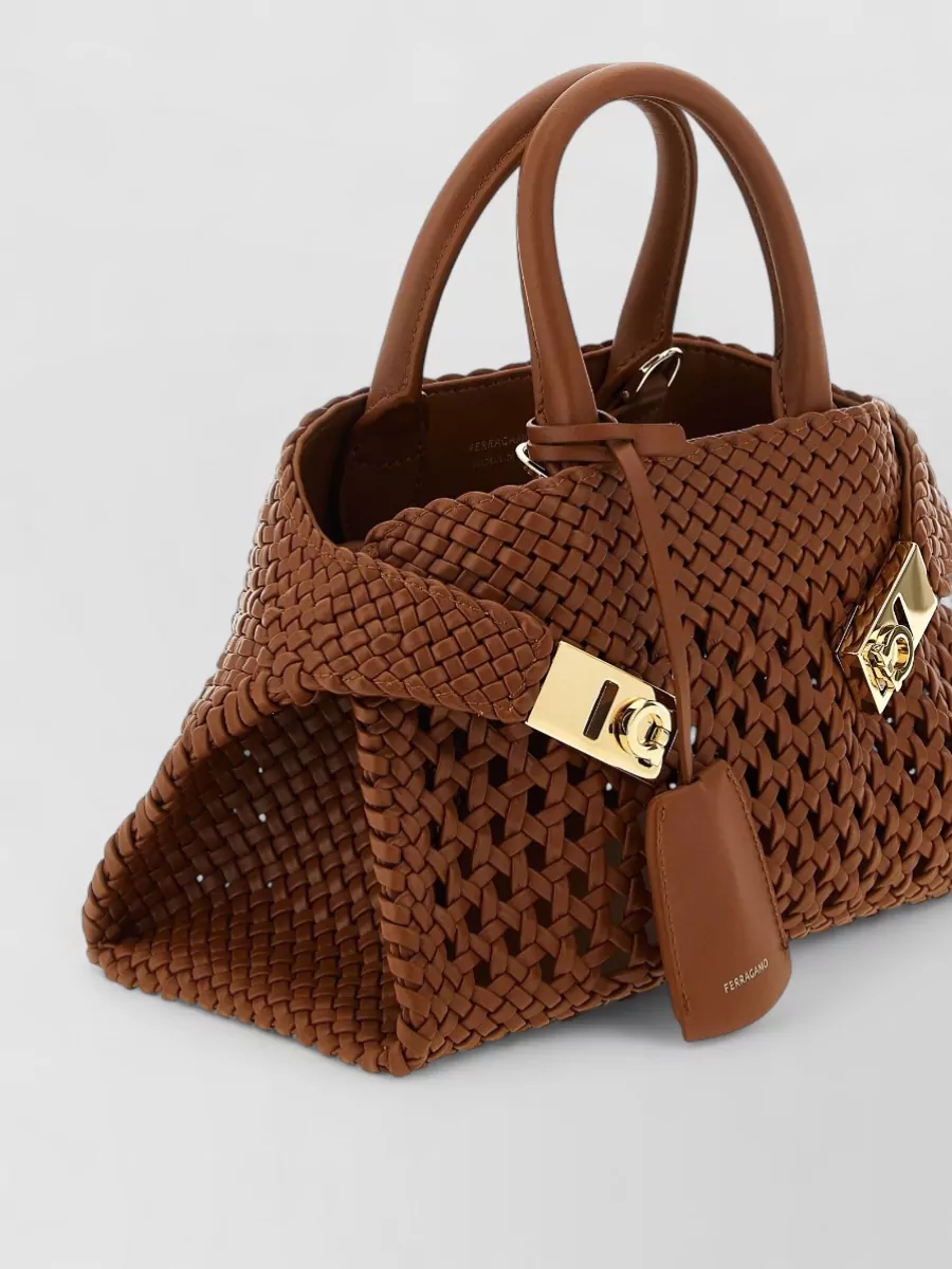 Ferragamo The Hug Bag Mini Leather Tote Bag