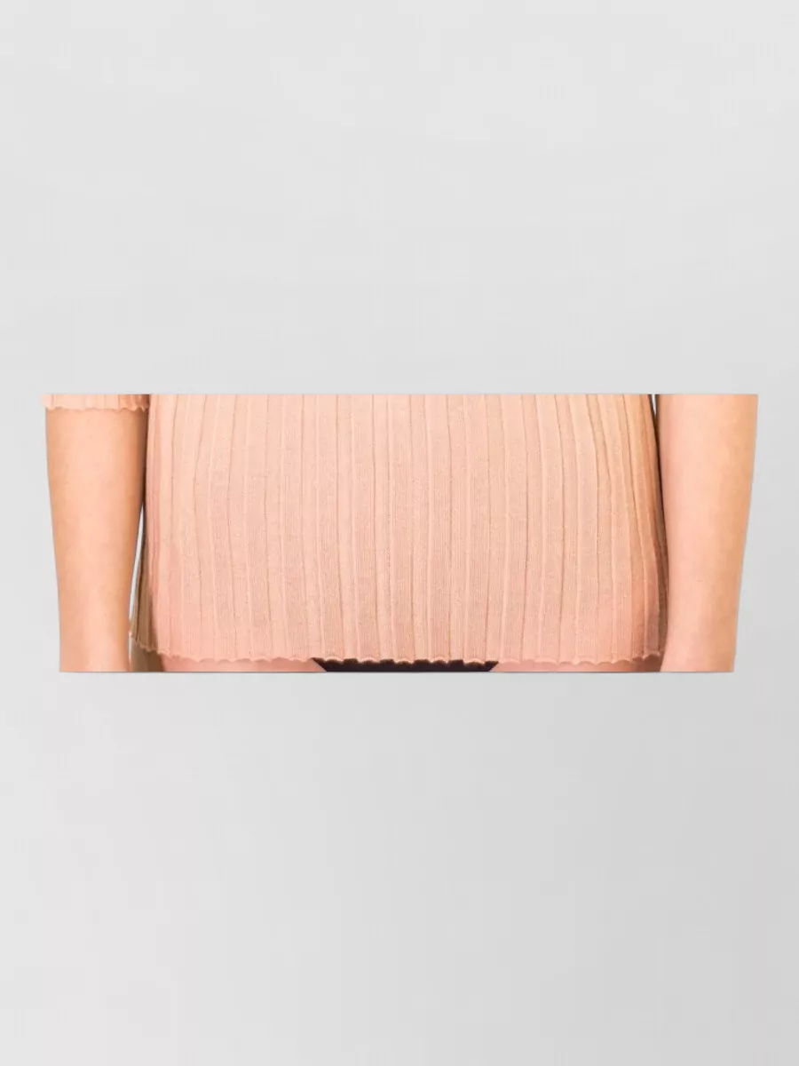 La Rose Cashmere Silk V Neck Knitted Top