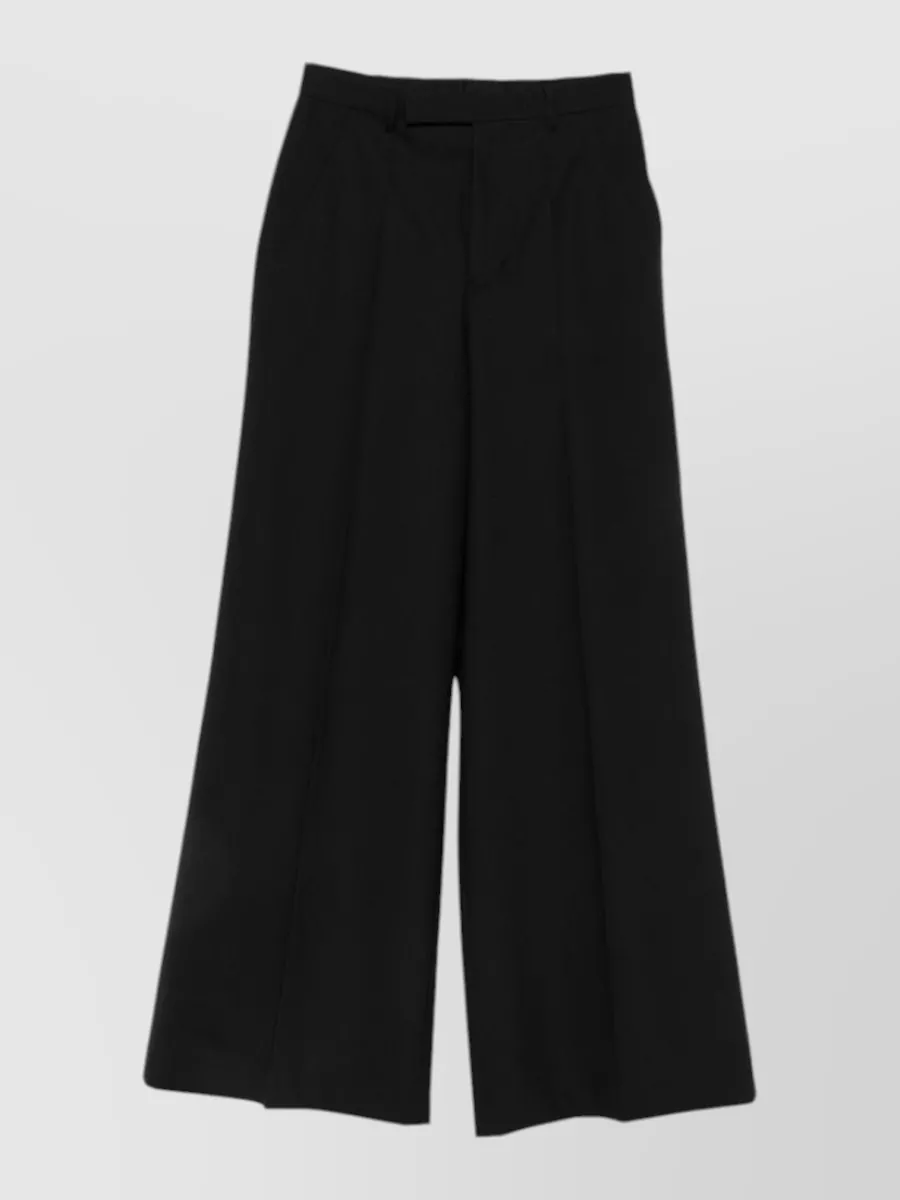 Rick Owens wool pleated wide-leg trousers