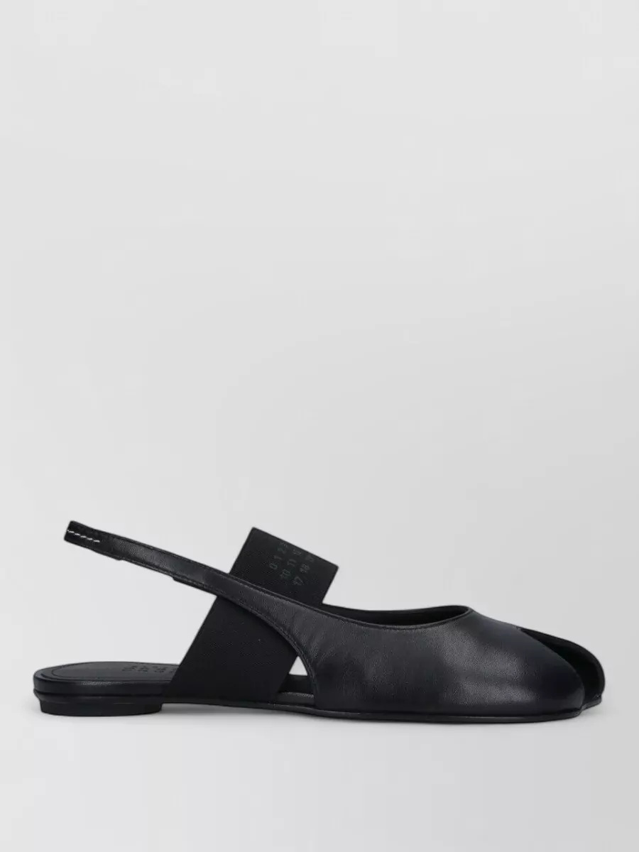 Mm6 Maison Margiela Leather Open-Toe Slingback Sandals