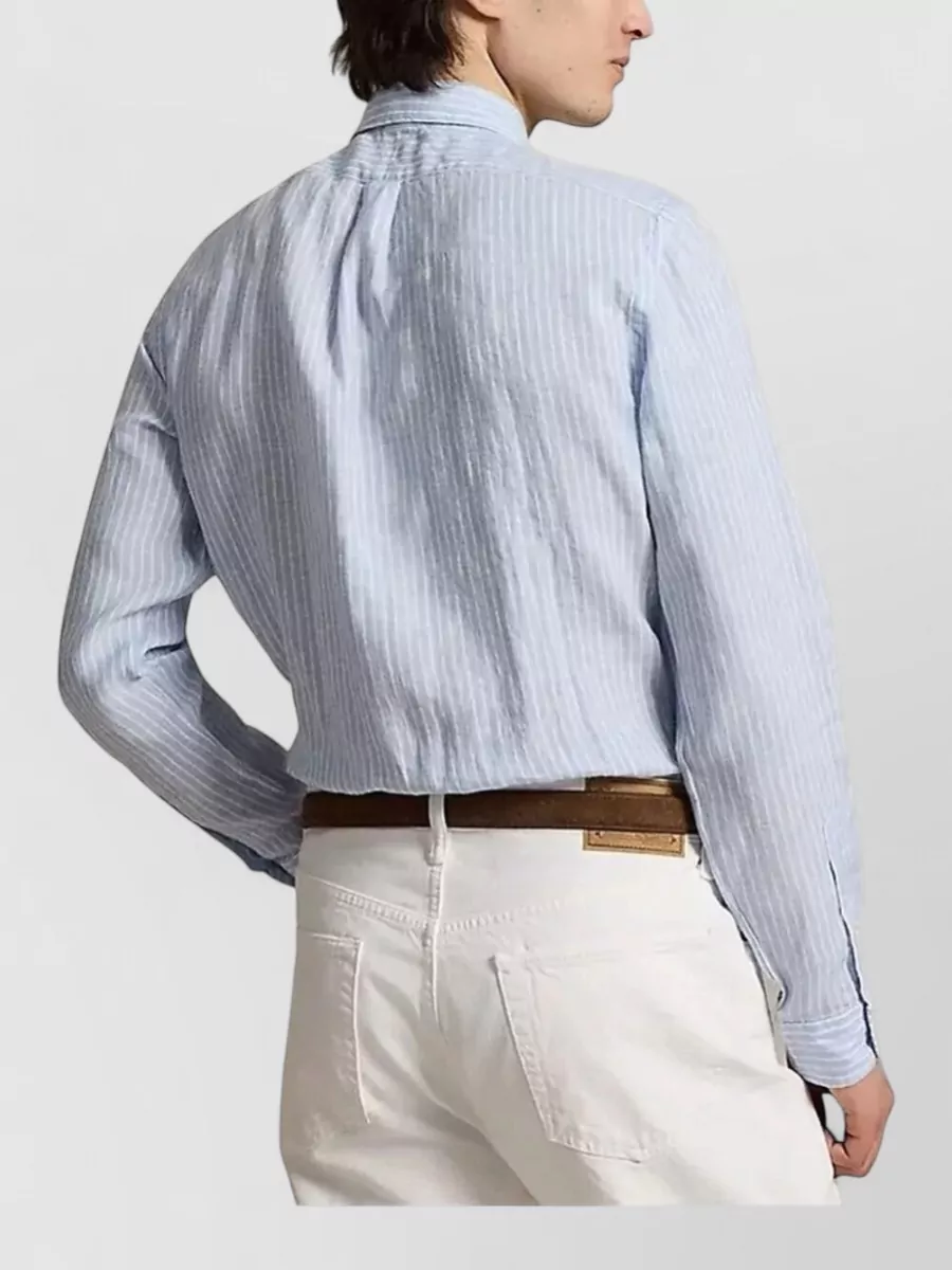 Polo Ralph Lauren Striped Long-Sleeve Linen Shirt