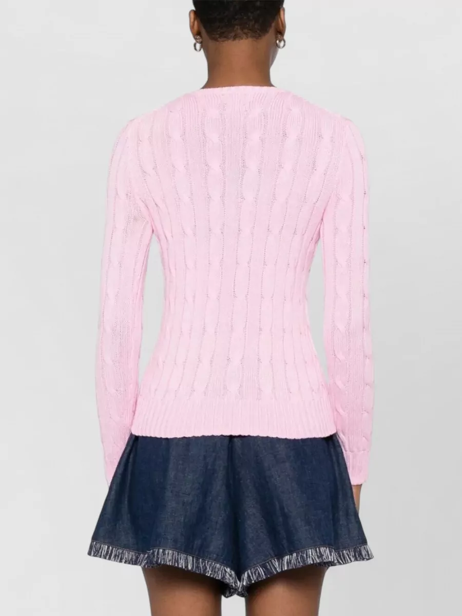 Polo Ralph Lauren Cable-Knit Slim-Fit Cotton Crewneck Jumper
