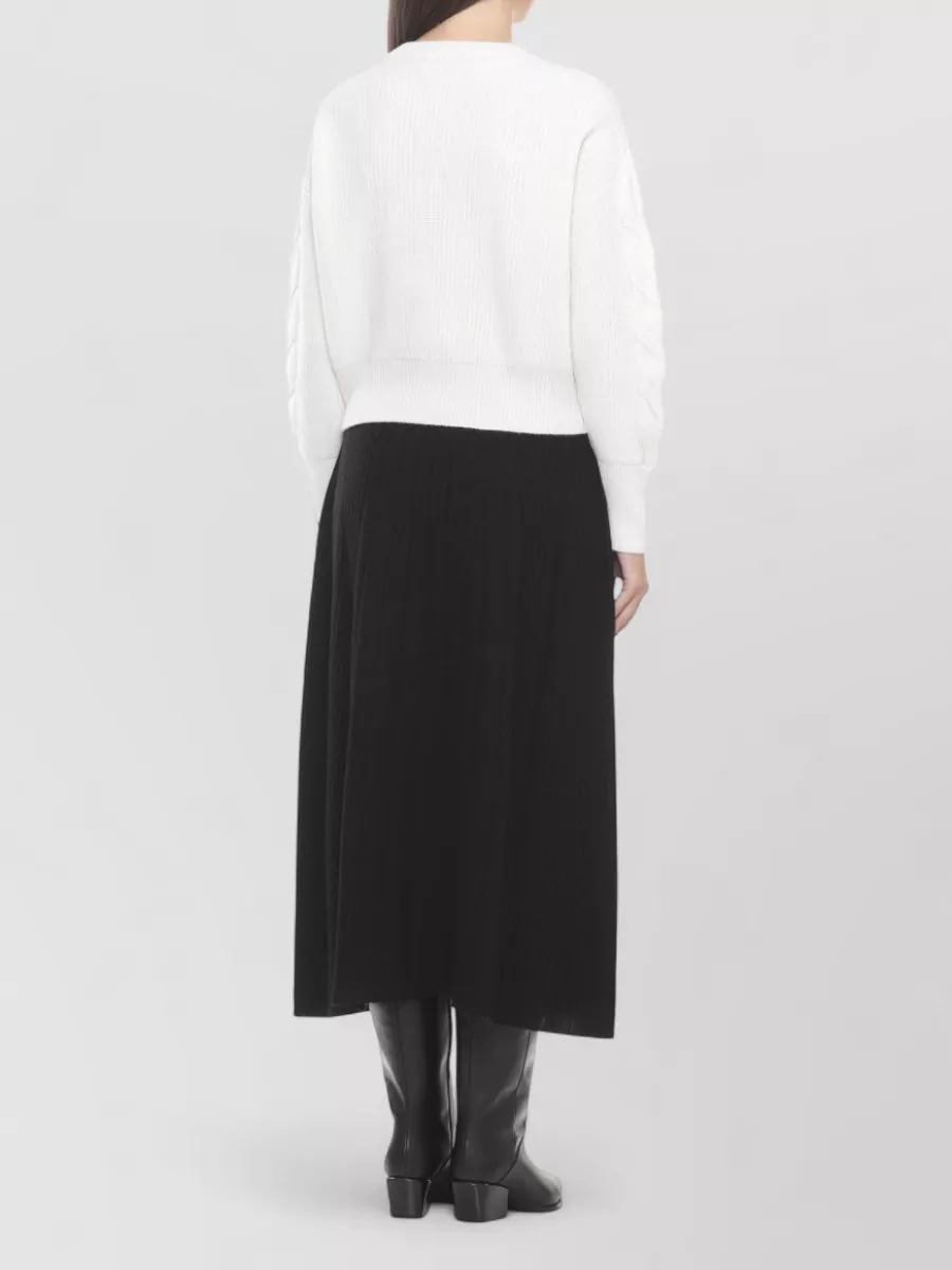 D.exterior Ribbed Wool Cashmere Crewneck Jumper
