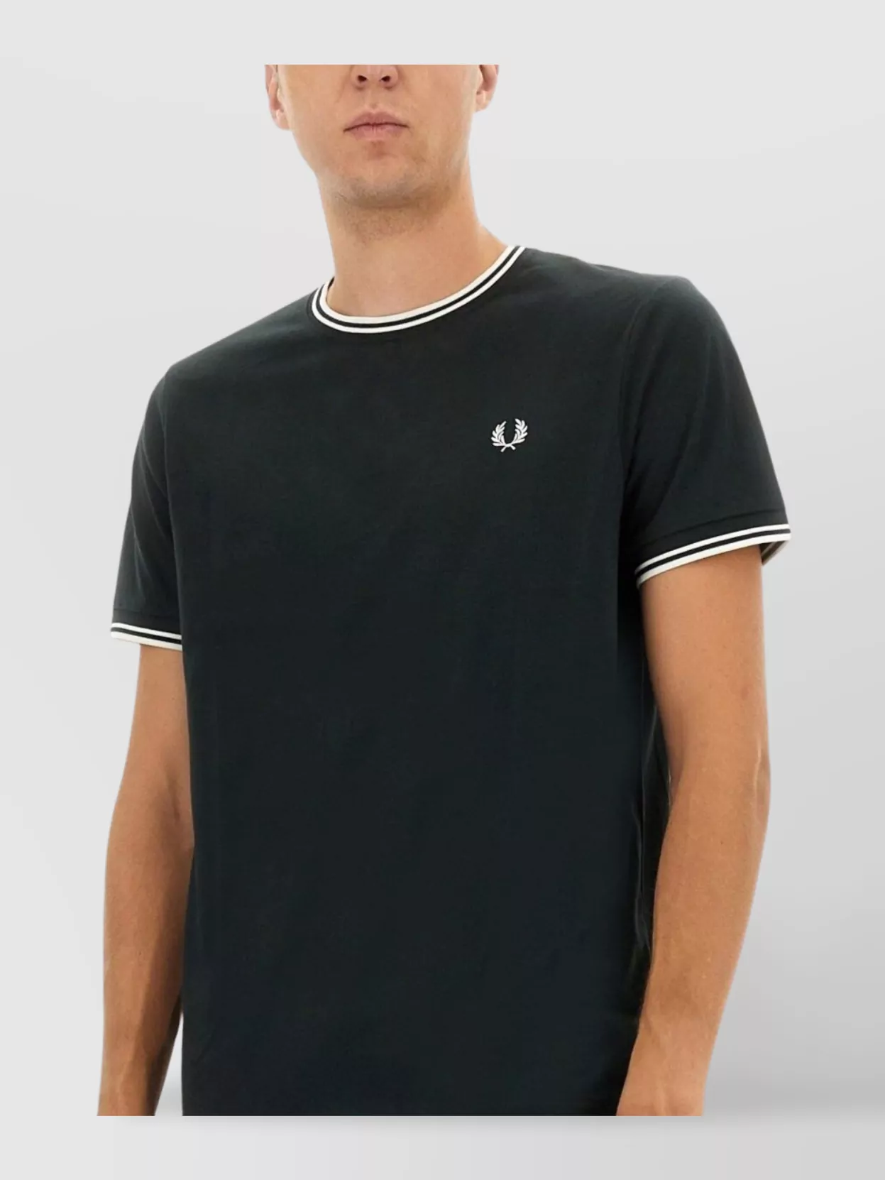 Fred Perry Crew Neck Short Sleeve T-Shirt With Contrast Trim