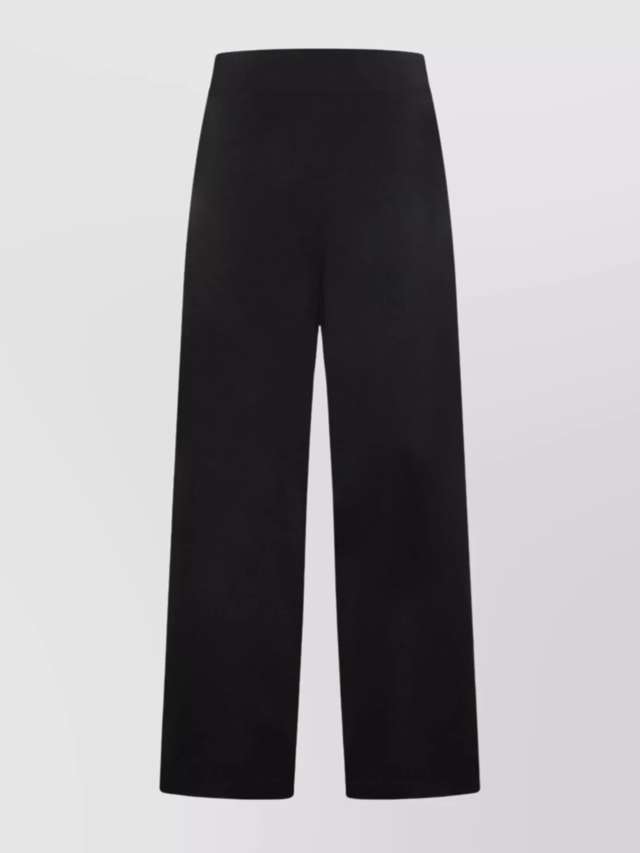 Fabiana Filippi Relaxed Wide Leg Trousers For Everyday Wear In Black