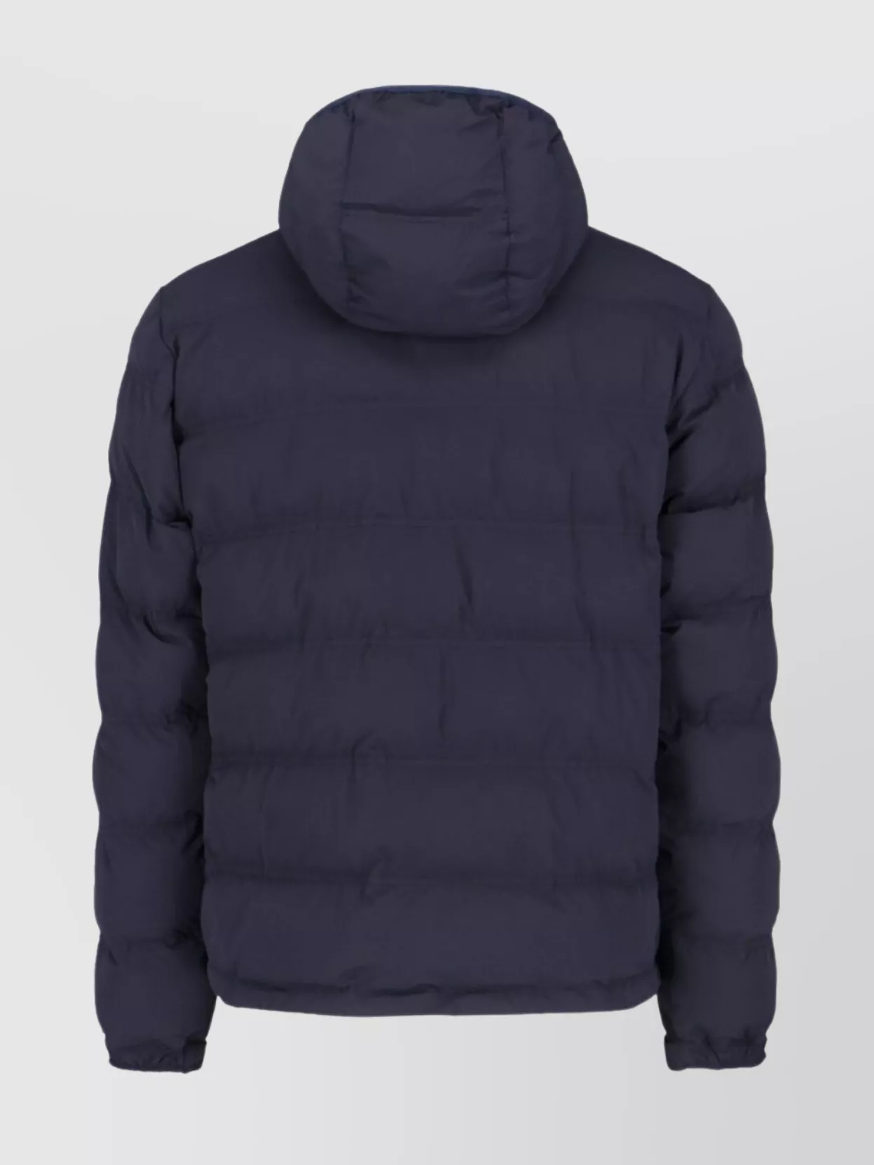 Aspesi Hooded Quilted Jacket Adjustable Hem In Brown