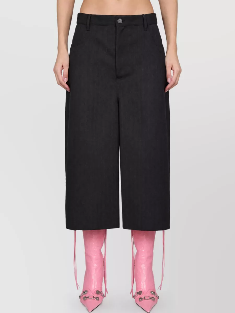 Balenciaga wool wide-leg trousers