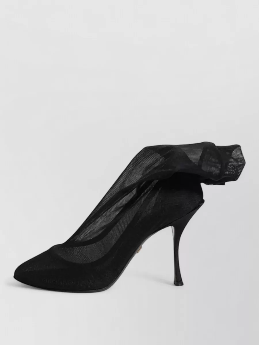 Dolce&Gabbana Silk Mesh Sock Pumps