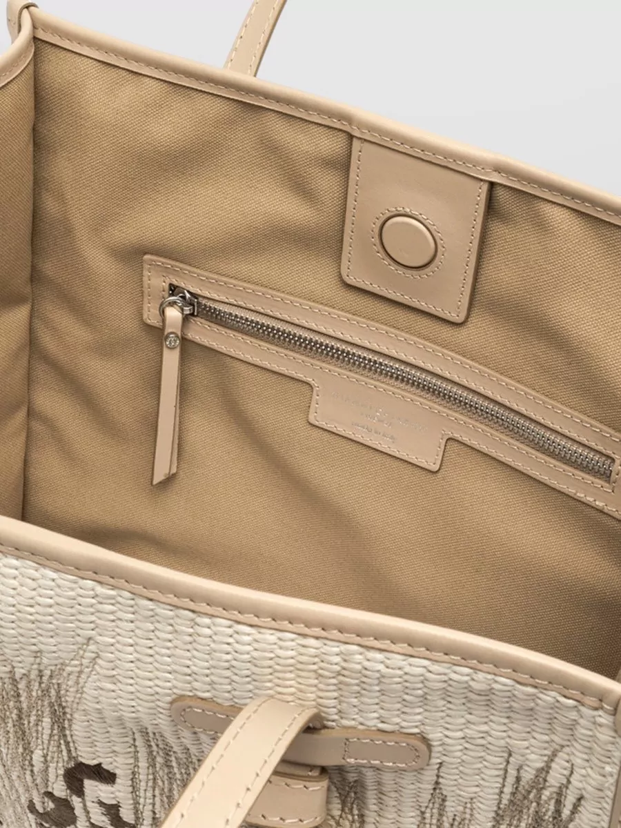 Gianni Chiarini Marcella Tote Bag Animal Print Texture