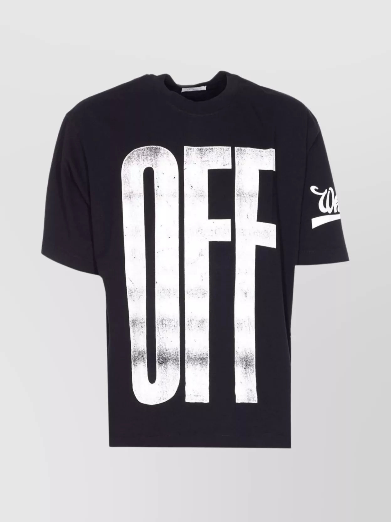 Off-white Graphic Skate Design Crewneck Short Sleeve T-shirt In Black