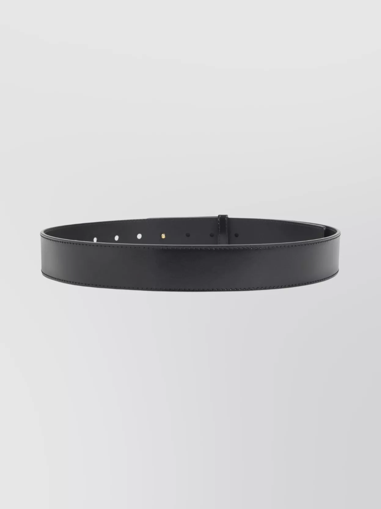 Givenchy 35 Mm Label Belt With Multiple Holes In Black
