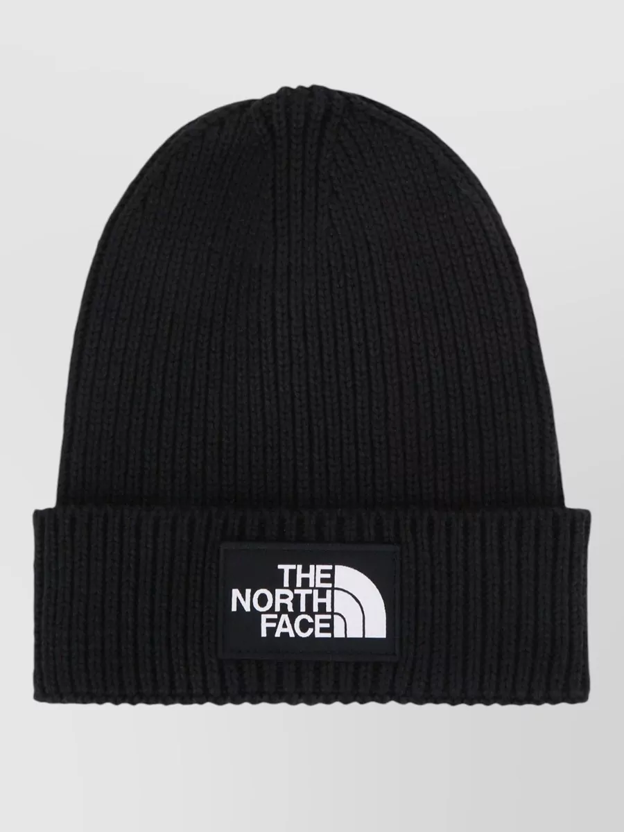 The North Face logo cuffed beanie