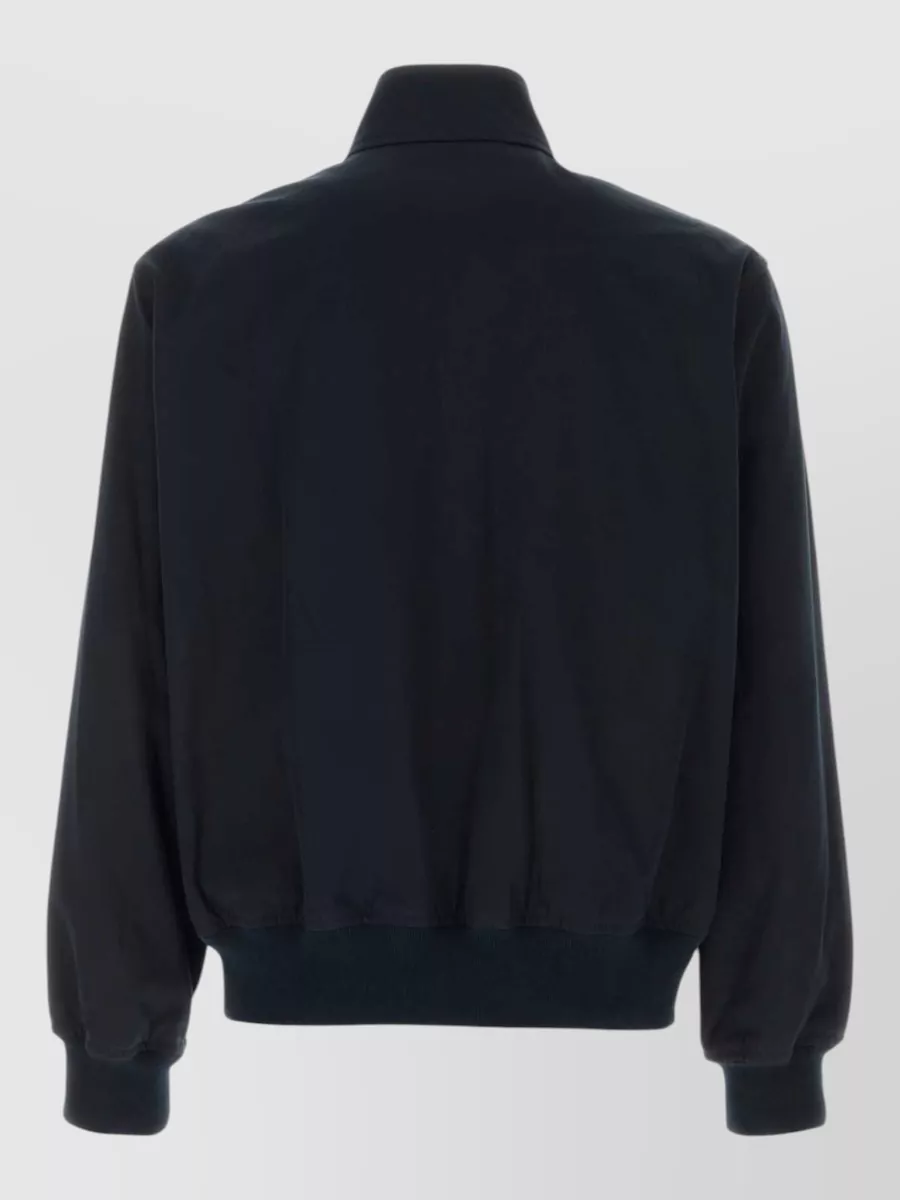 A.p.c. Cotton Jacket High Collar Ribbed Trims