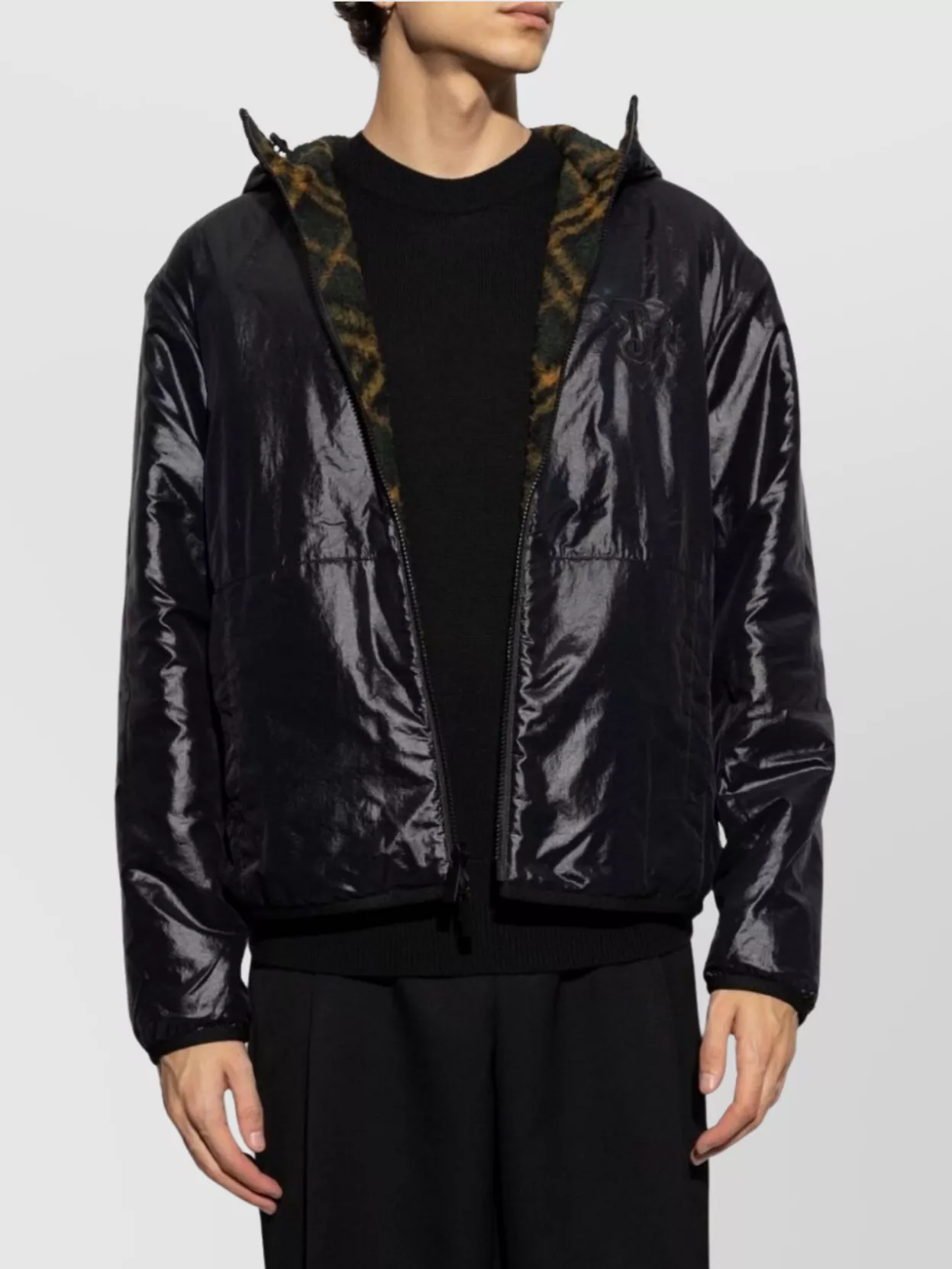 Burberry Reversible Hooded Checked Jacket