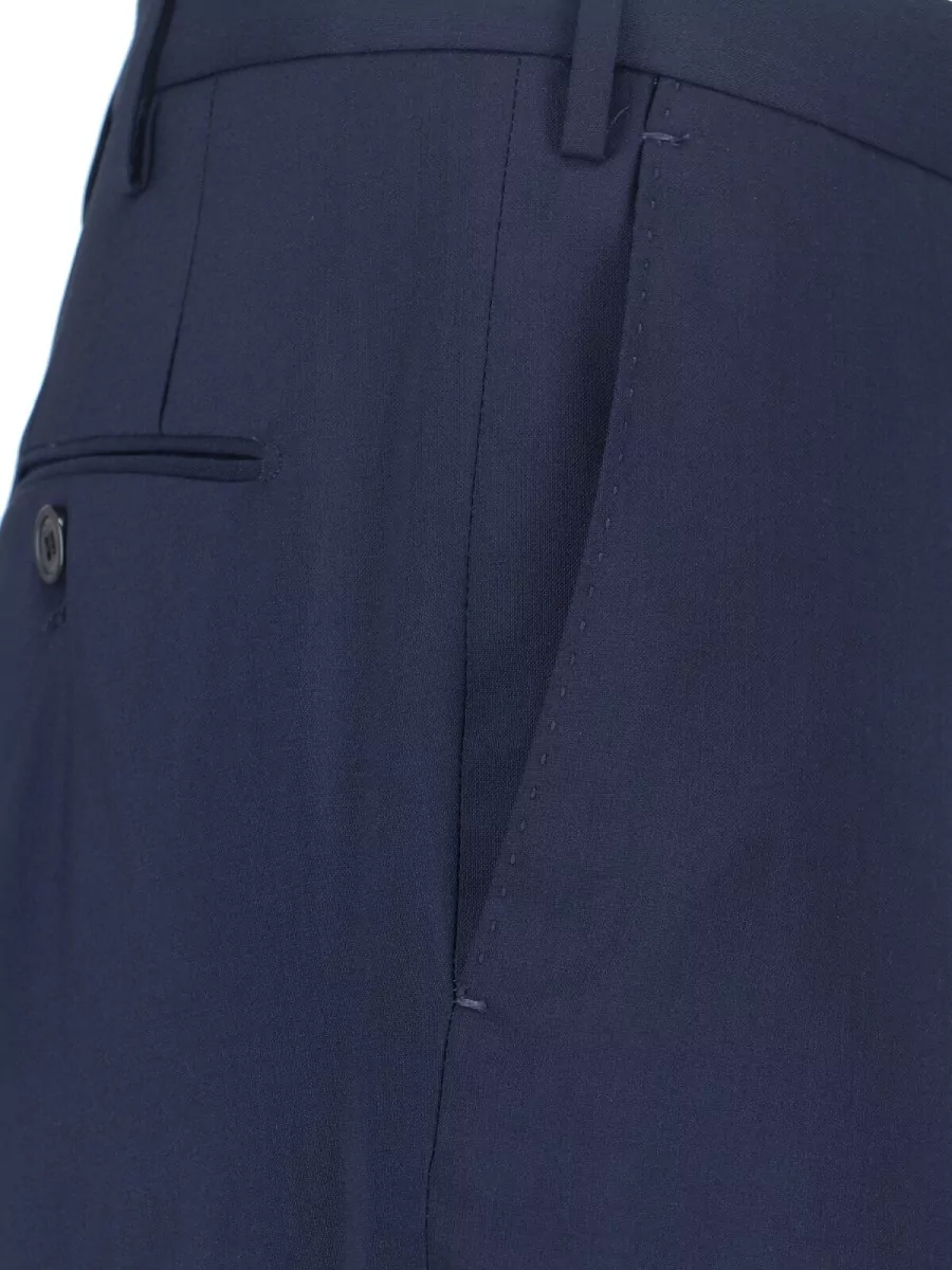 Incotex Virgin Wool Straight-Leg Trousers