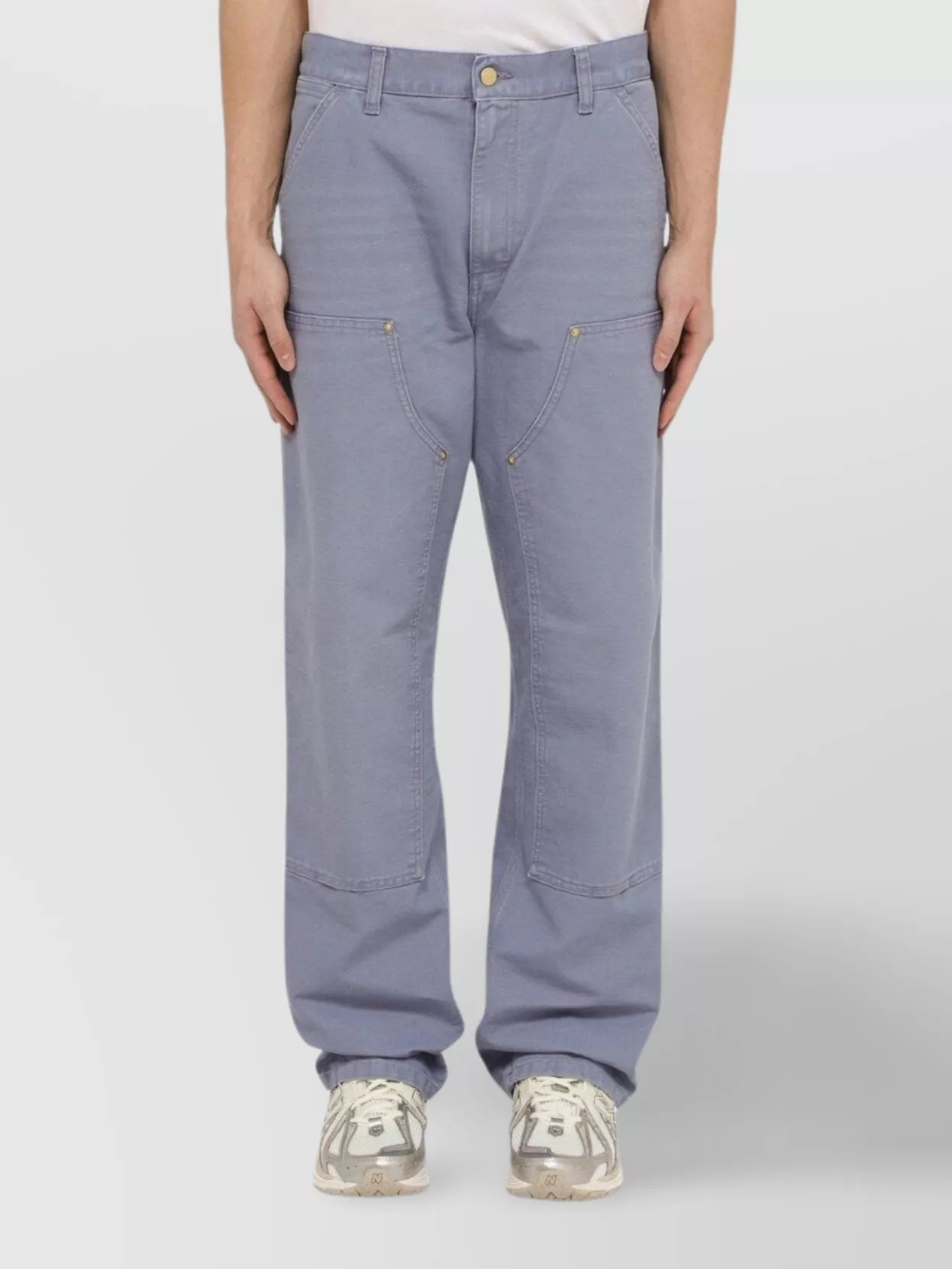 Carhartt Double Knee Pant With Pockets In Blue
