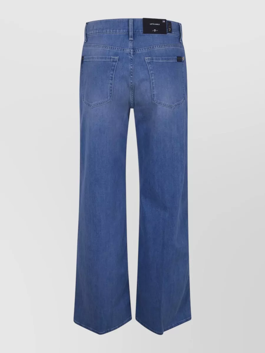 7 For All Mankind Cropped Wide-Leg Jeans