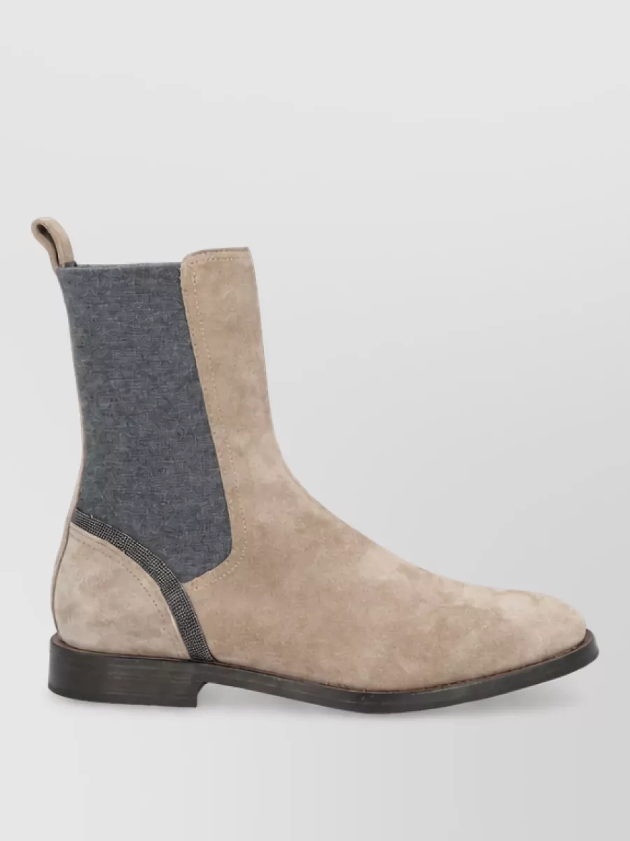 Brunello Cucinelli Leather Chelsea Boots