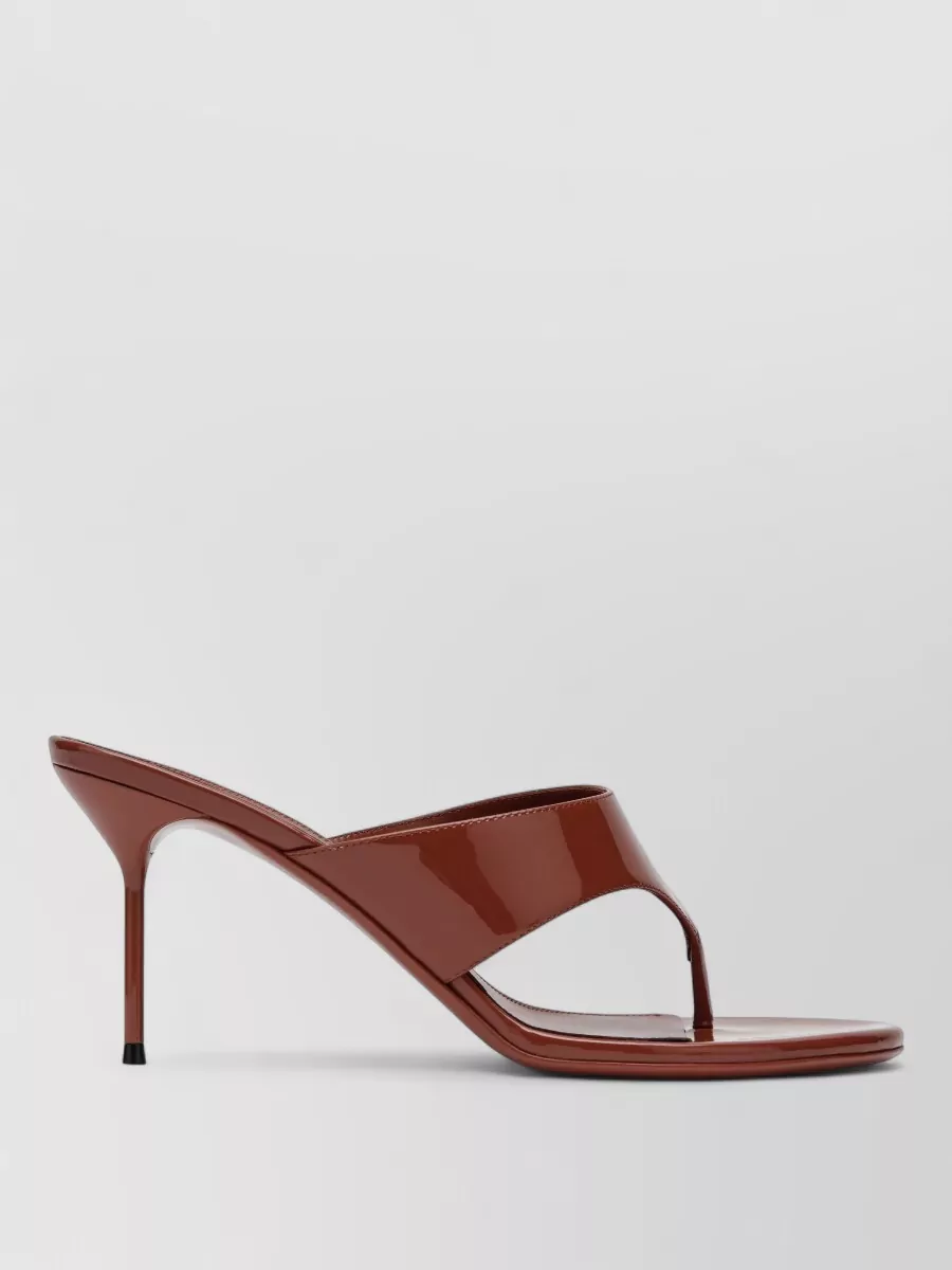 Paris Texas leather t-strap sandals