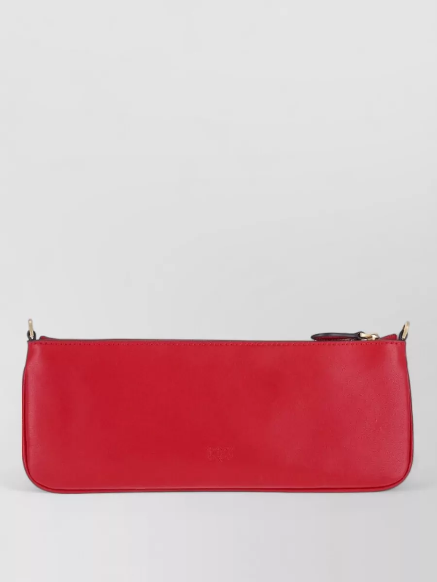 Pinko Love Bag Flat Leather Clutch Bag