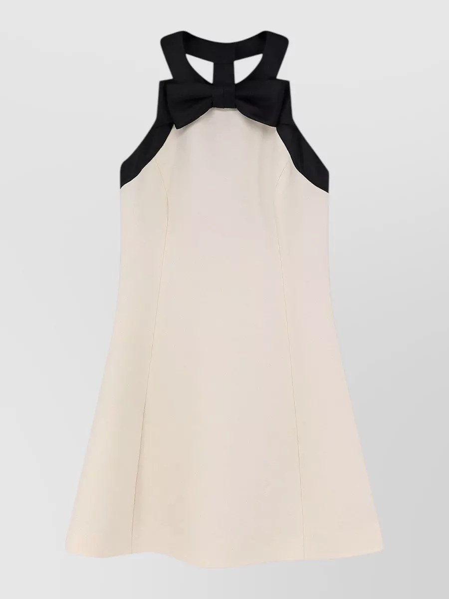 Valentino Silk-blend flared mini dress