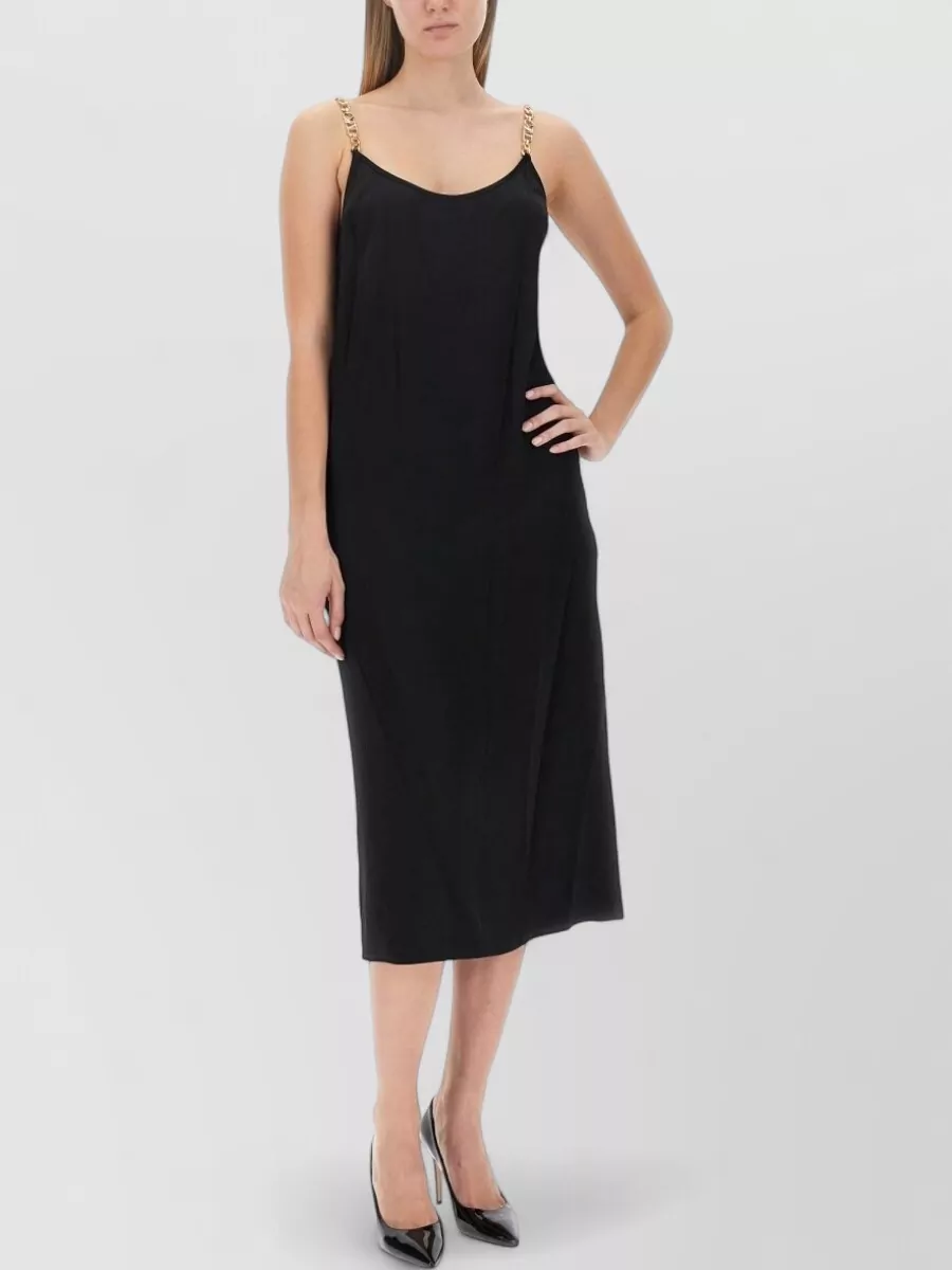 Michael Kors Logo-Strap Midi Dress