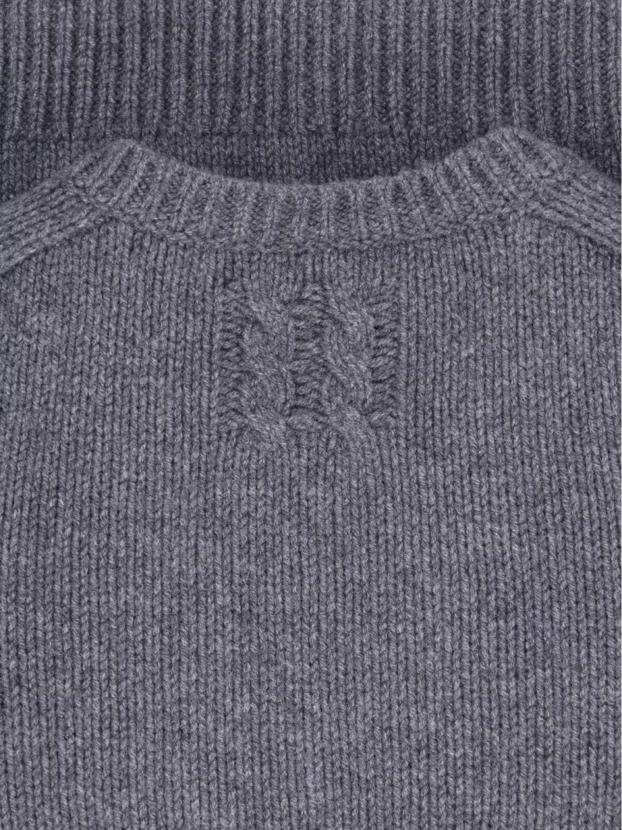 Nili Lotan Cashmere Virgin Wool Crewneck Knitted Top