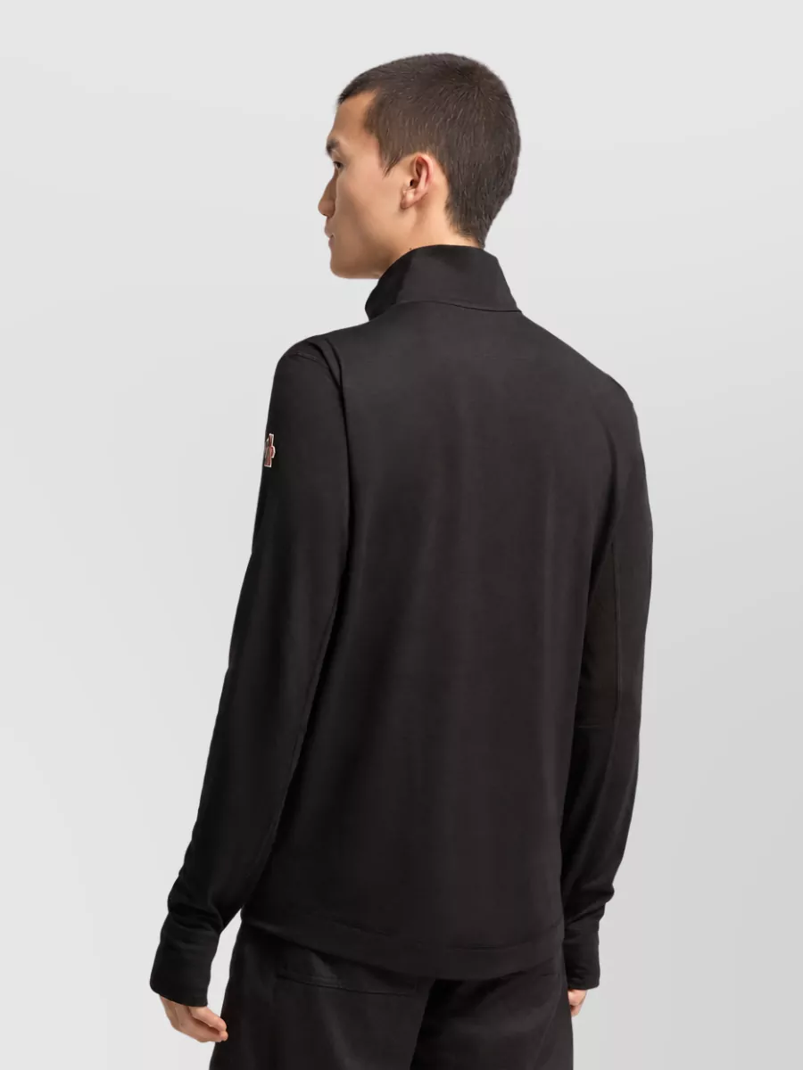 Moncler Wool Polo Neck Sweatshirt