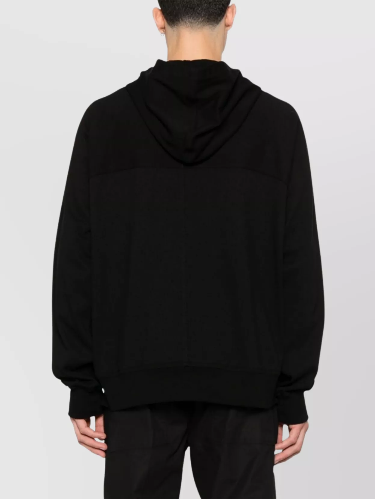 Rick Owens Organic Cotton Hooded Sweatshirt Drawstring