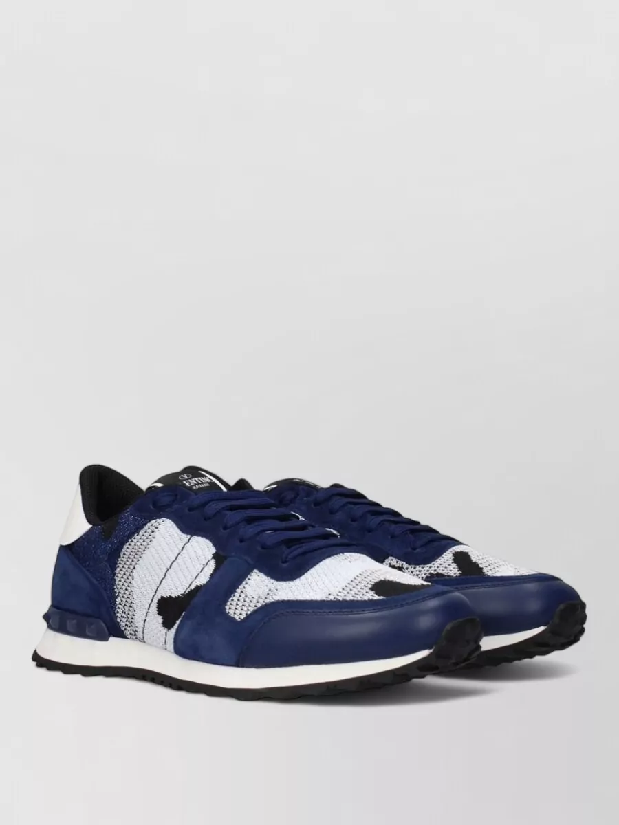Valentino Garavani paneled low-top sneakers