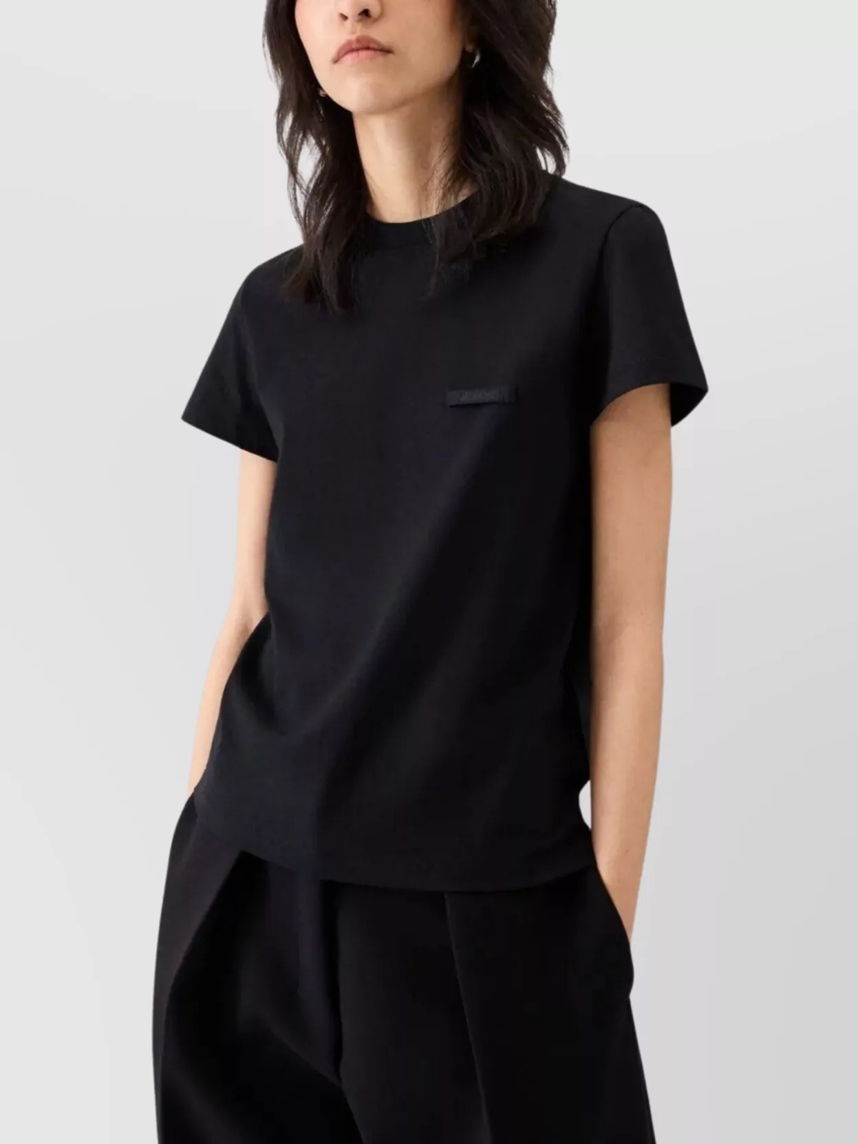 Jacquemus Black The Gros Grain Short-sleeve T-shirt In Black