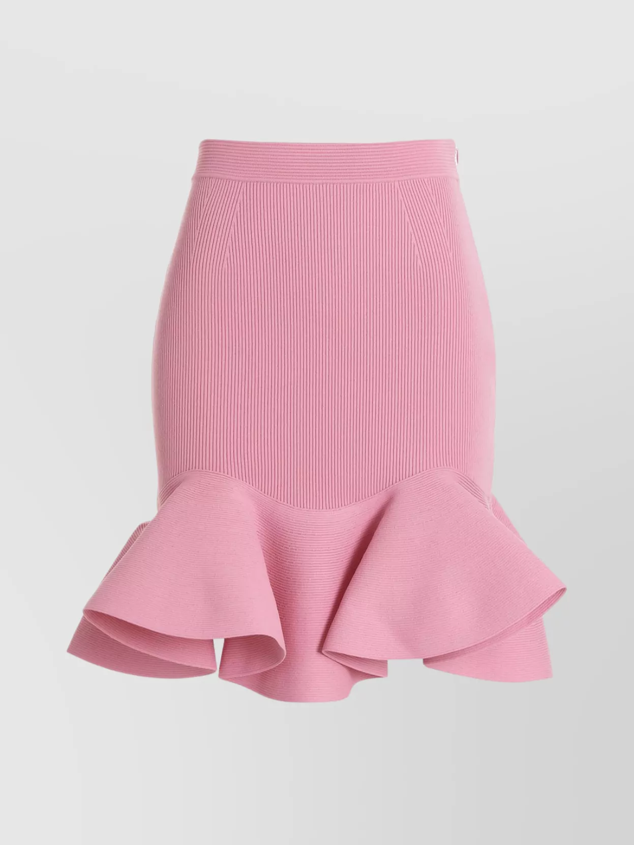 Mc Queen Flared High-waisted Ruffled Skirt
