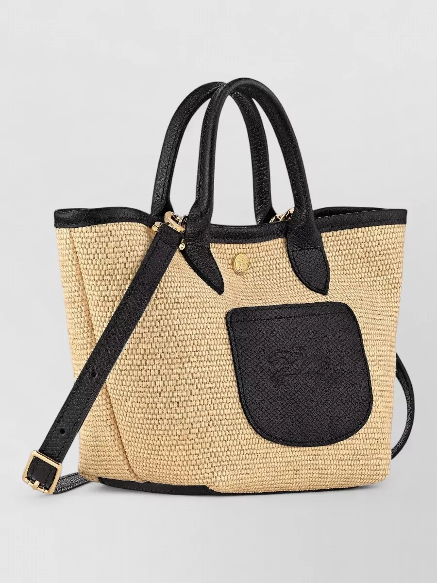 Longchamp Panier Crossbody Bag Adjustable Strap Pocket