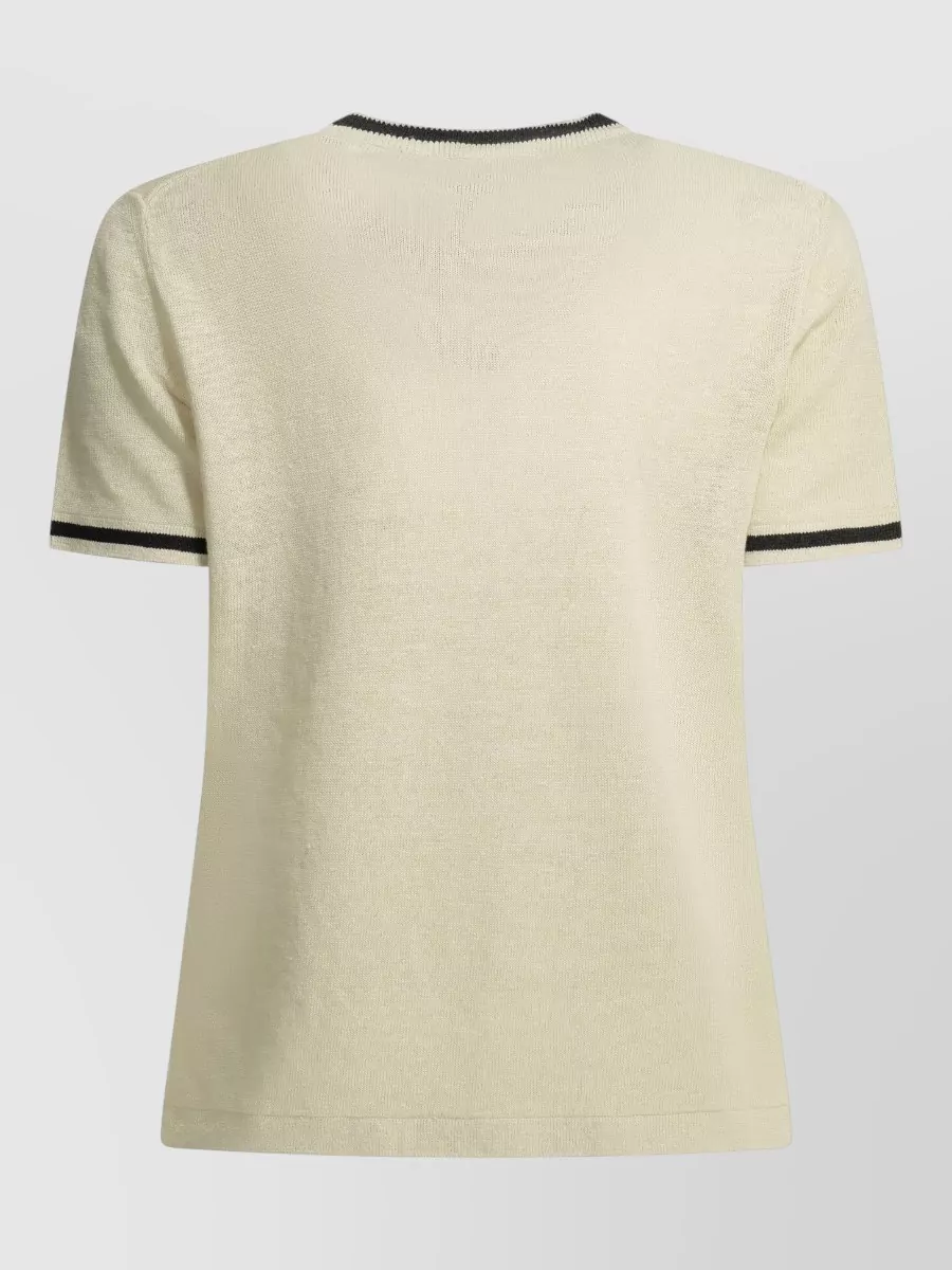 S Max Mara Linen Crew-Neck Sweater