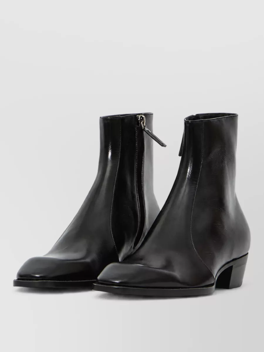 Saint Laurent leather ankle boots