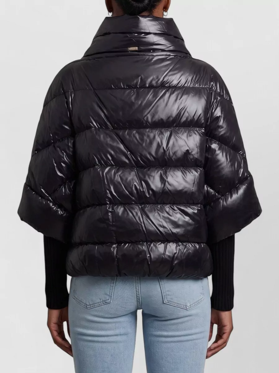 Herno Down Puffer Cape-Style Coat