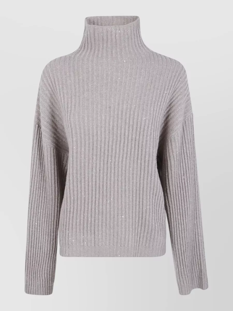 Brunello Cucinelli cashmere sequin turtleneck sweater