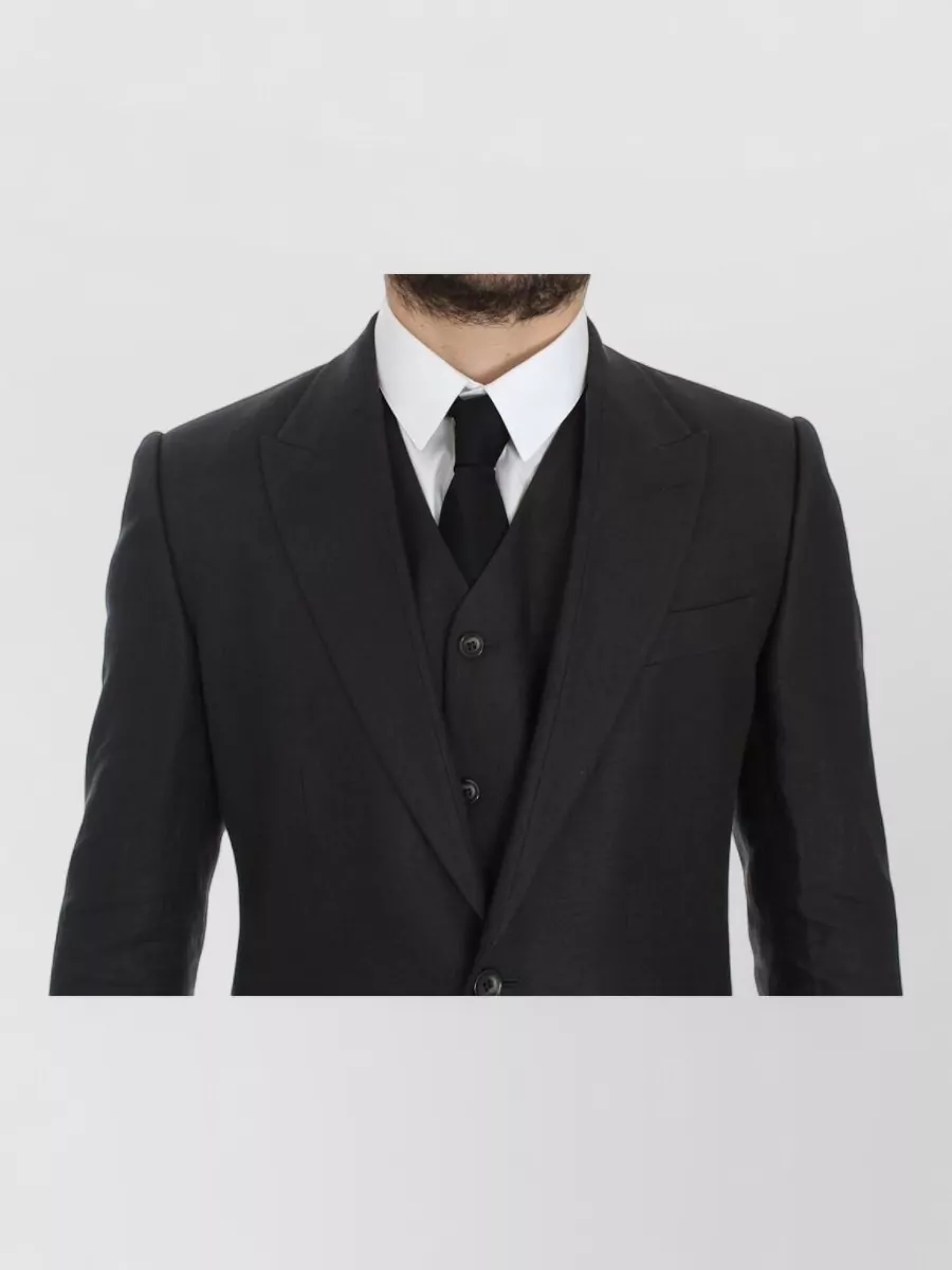 Dolce&Gabbana Linen Slim-Fit Blazer