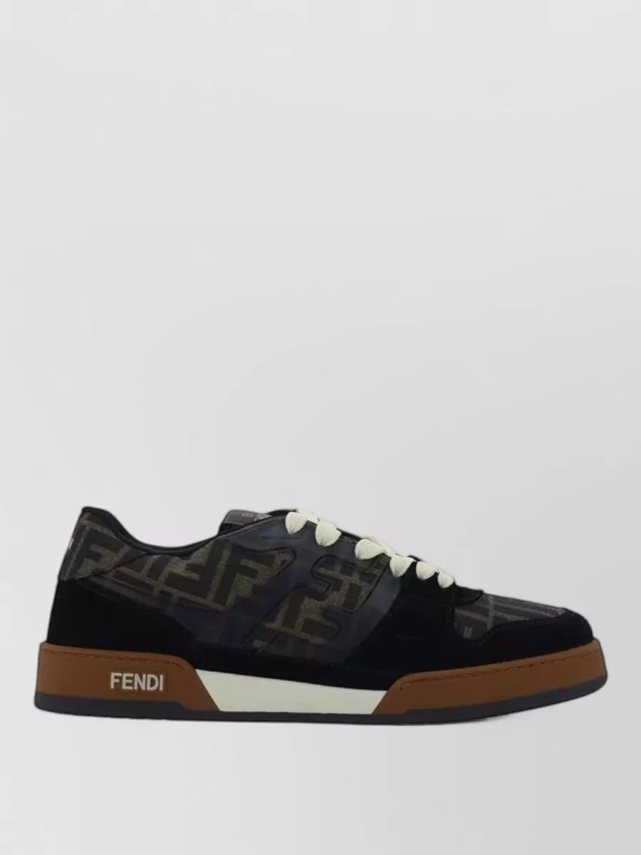 Fendi Leather Low-Top Sneakers