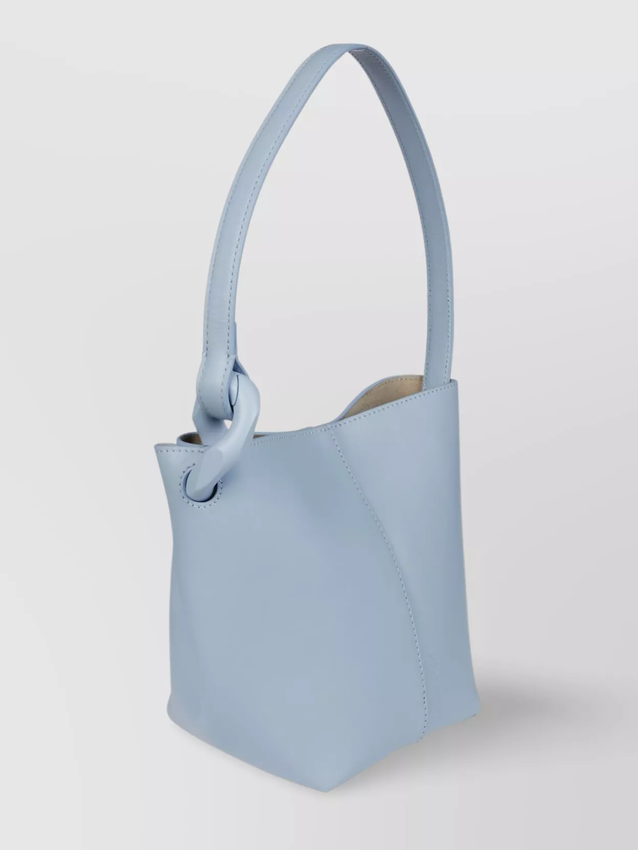 Jw Anderson Knotted Handle Bucket Bag With Open Top