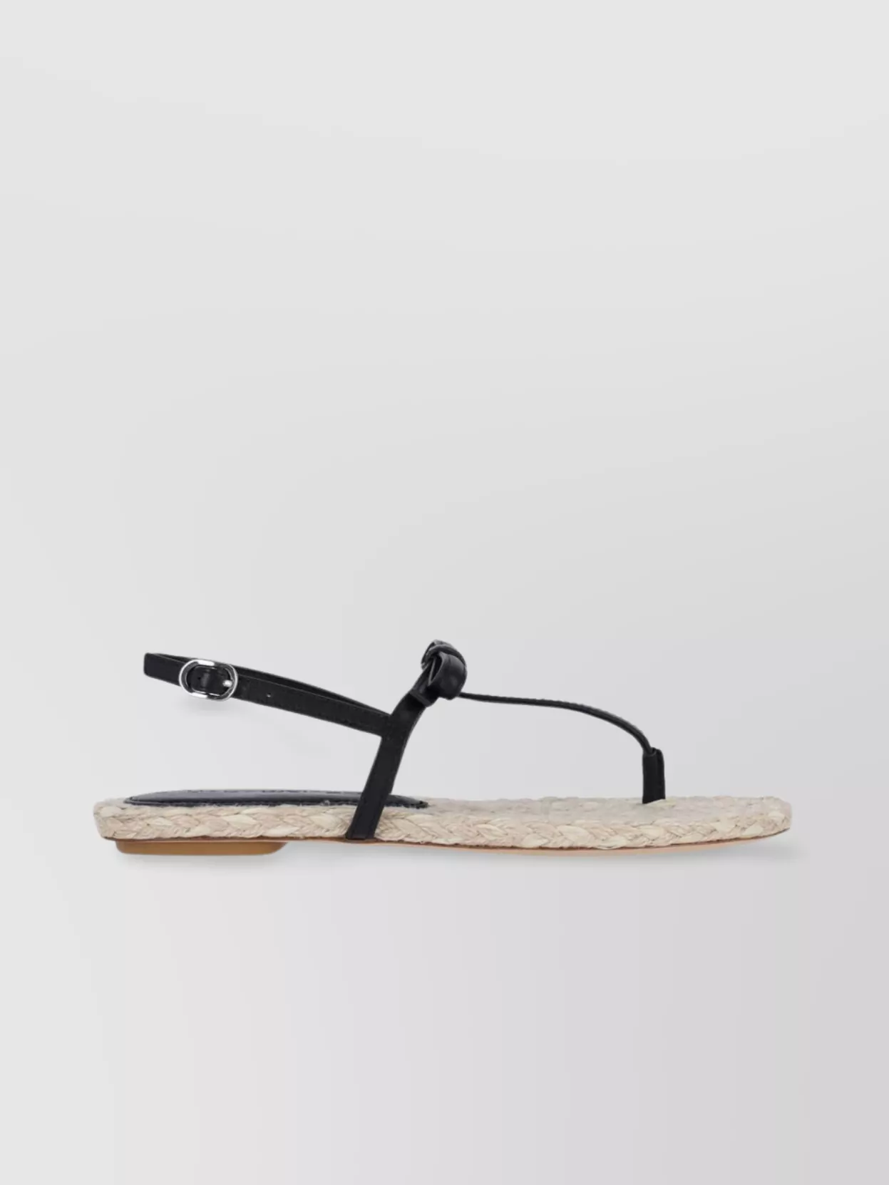 Stuart Weitzman Heel Sandals With Braided And Flat Sole