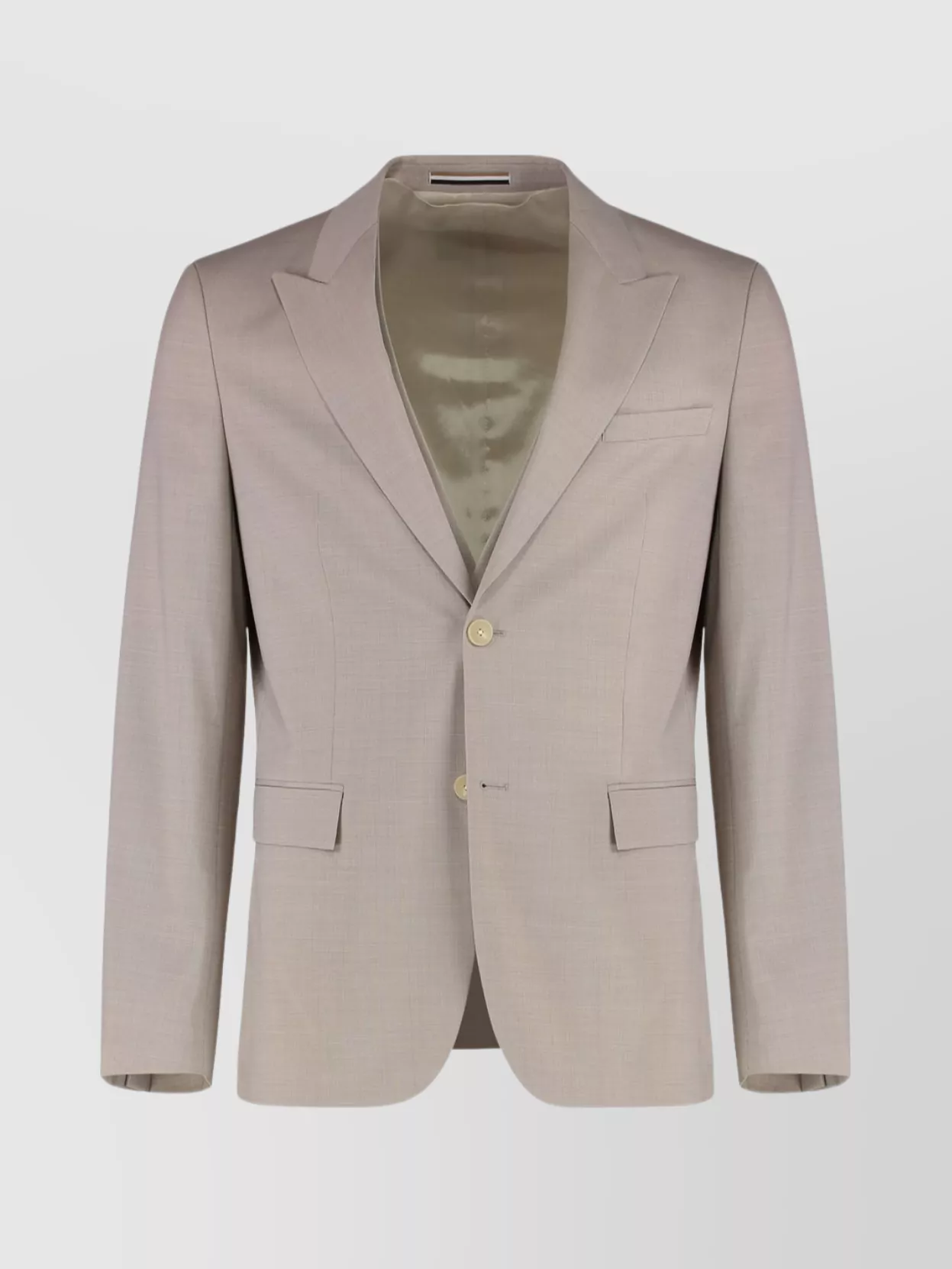 Hugo Boss Stretch Wool Three-piece Suit In Gray