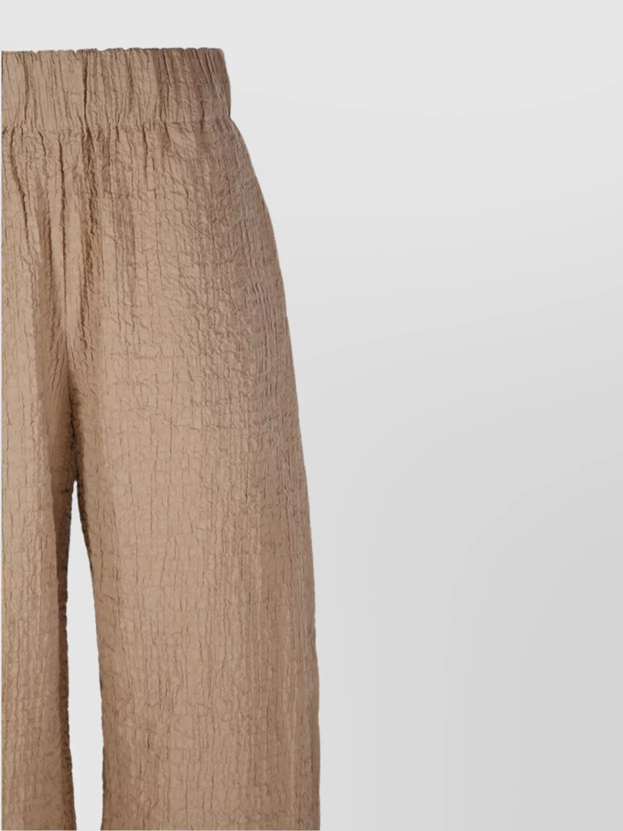 By Malene Birger Textured Wide-leg Trousers In Luxe Fabric