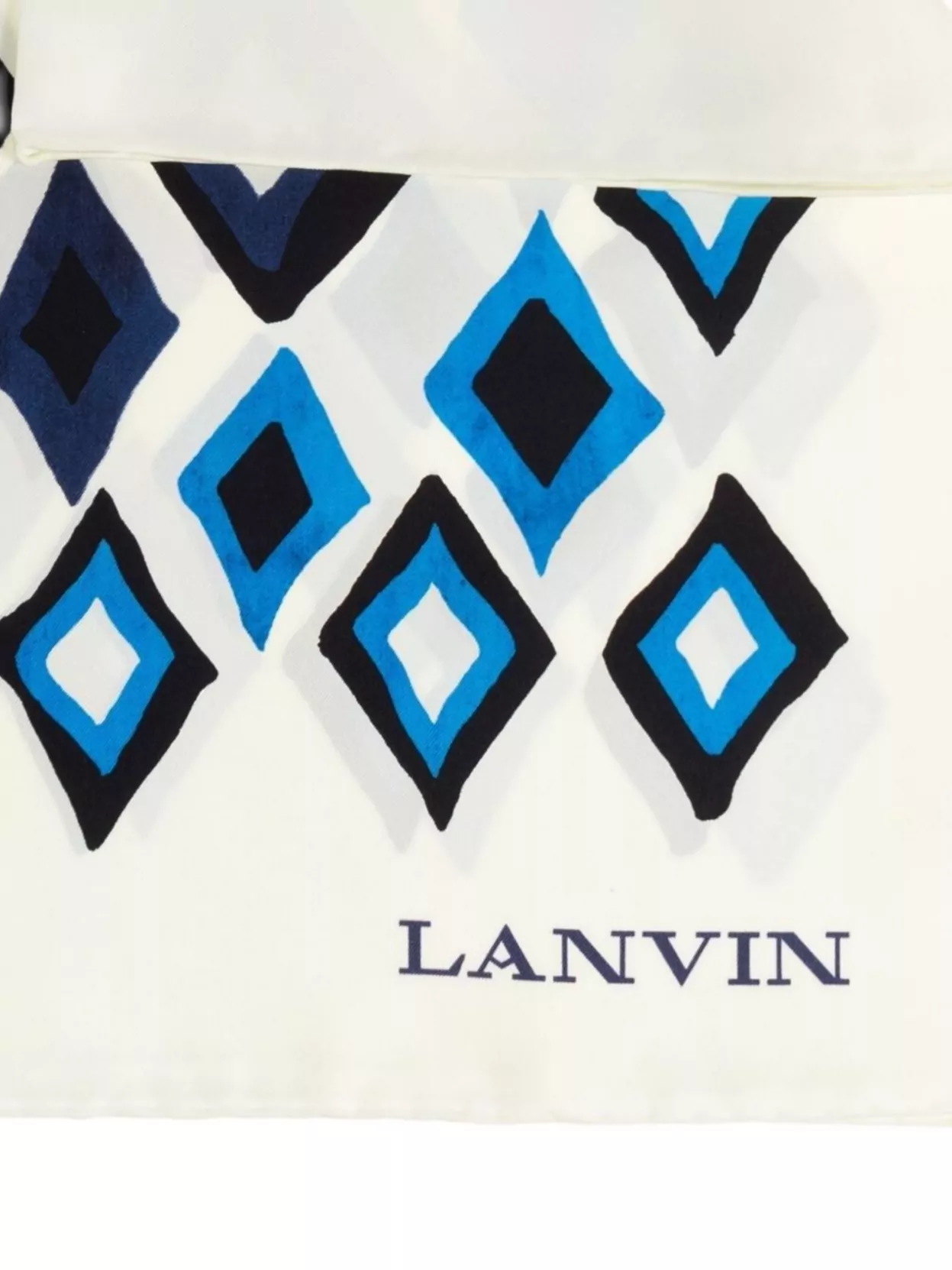 Lanvin Geometric Print Diamond Pattern Scarf Accessory