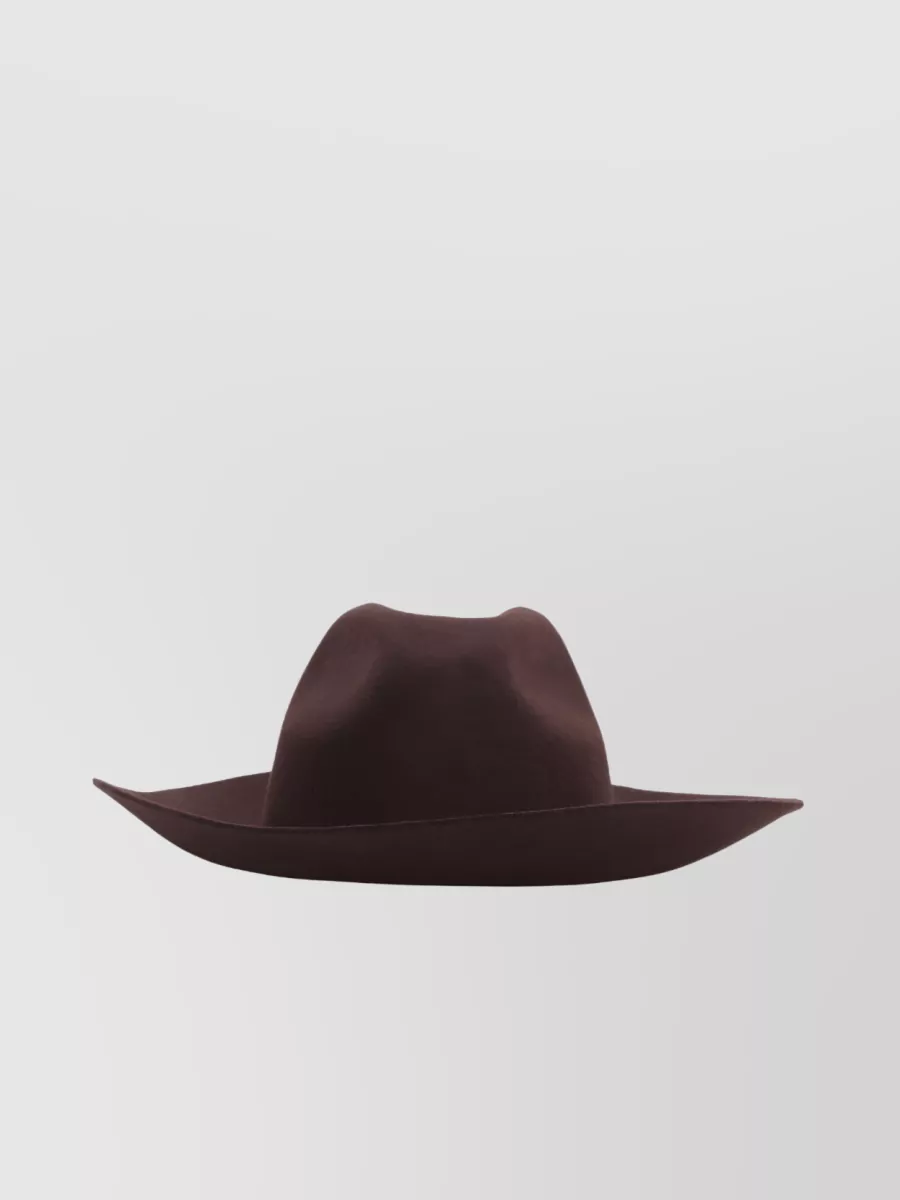Shop Golden Goose Studded Strap Wide Brim Hat In Brown