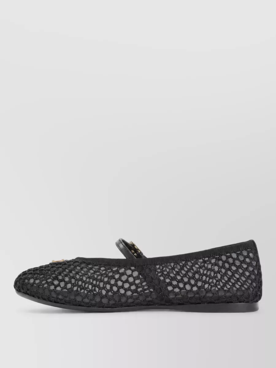 Prada Mesh Ballerina Flats
