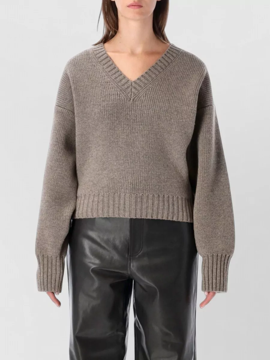 Róhe wool v-neck sweatshirt